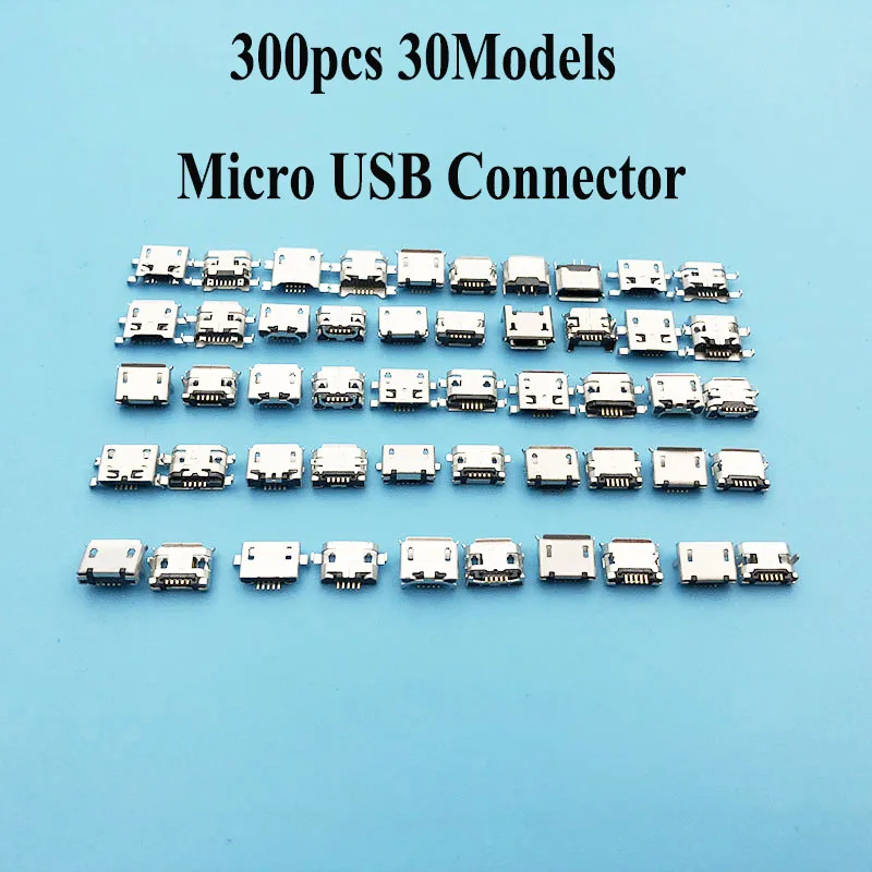 300 шт./лот микро USB разъем 5P гнездовой для Huawei Lenovo ZTE MP3/4/5 Mobile Tablet Data питания |