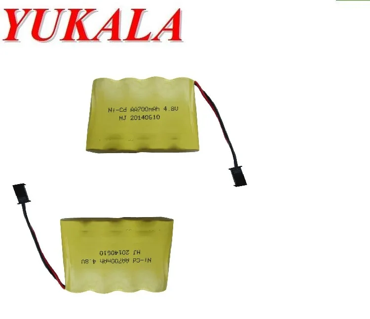 YUKALA 4.8V 700mAh N-CD AA Battery for  RC car RC boat RC tank 2pcs