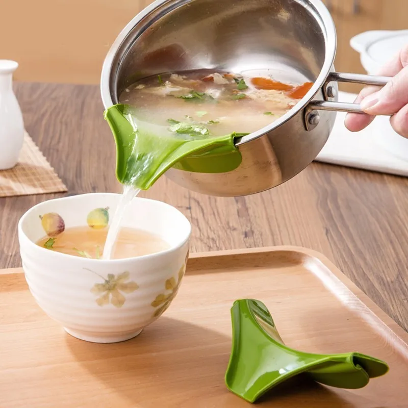 

1pc New Coming Creative Kitchen Gadgets Pour Soup Anti-spill and Leak Soup Deflector Useful Home Kitchen Specialty Tools