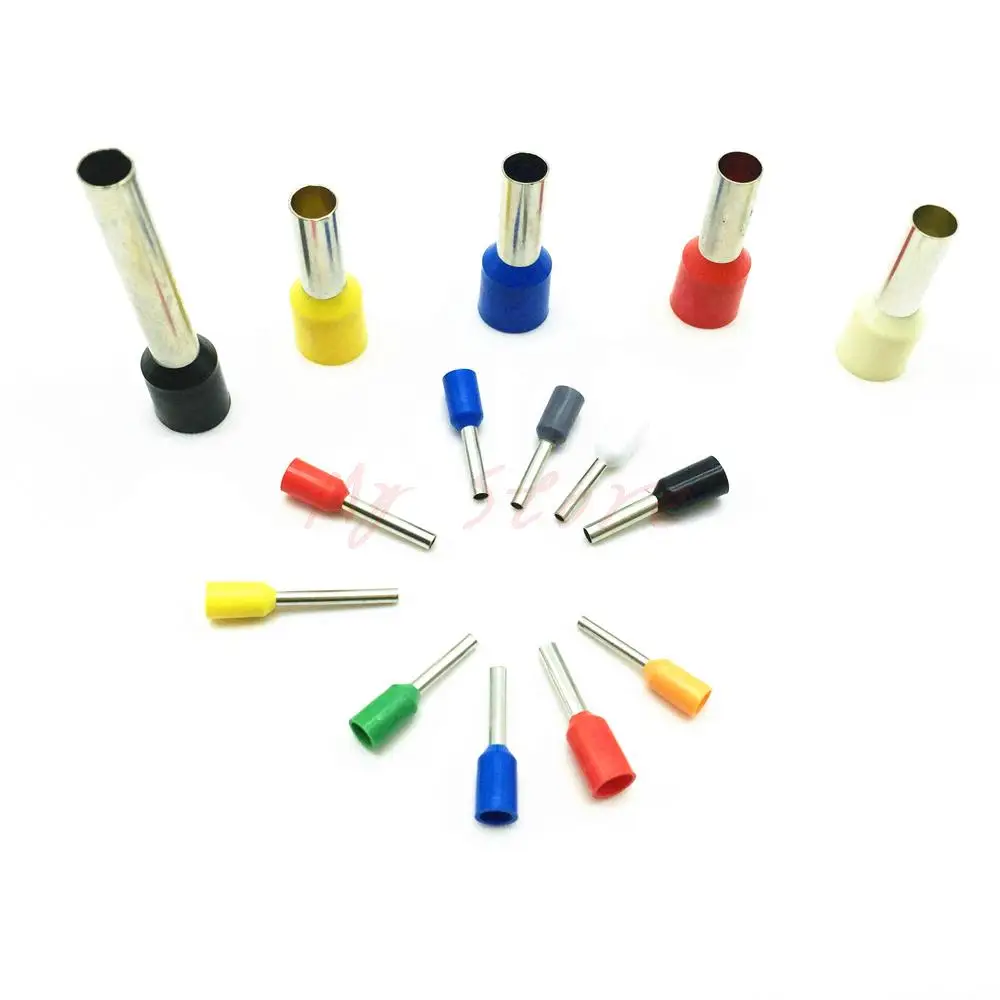 

500PCS 16AWG Tube Type Insulated End Terminal Wire Copper Crimp Connector E1508