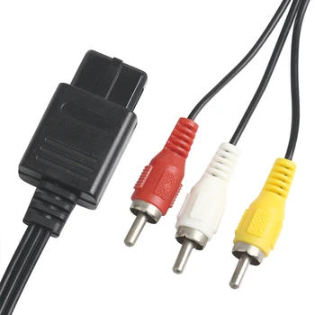

High Quality Audio TV Video Cord AV Cable to RCA for Super Nintendo Game Cube For N64 For SNES Universal Model Durable 500pcs