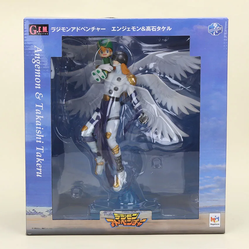 Digimon Adventure Figure Takaishi Takeru& Angemon Angewomon& Yagami wizzarmon ПВХ фигурка героя Digimon Colletion модель игрушки