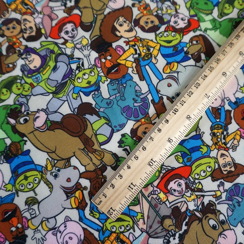 145*90cm Toy Story fabrics waterproof 600D Oxford cloth for patchwork