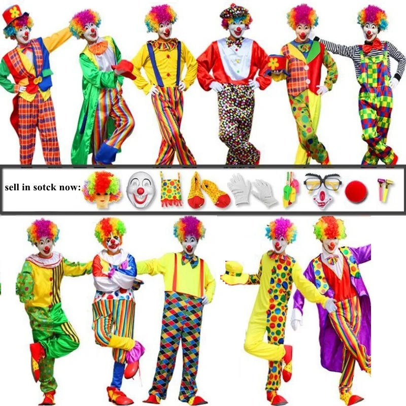 Buy Free Shipping Variety Funny Clown Cospaly Costume