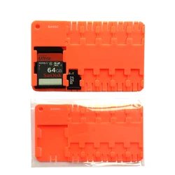 2 pièces. FT – étui pour cartes SD/SDHC/SDXC, 10 pièces, stockage de cartes d'identité, ensembles de couvercles de cartes mémoire pour téléphone, indépendant avec trou de clé 