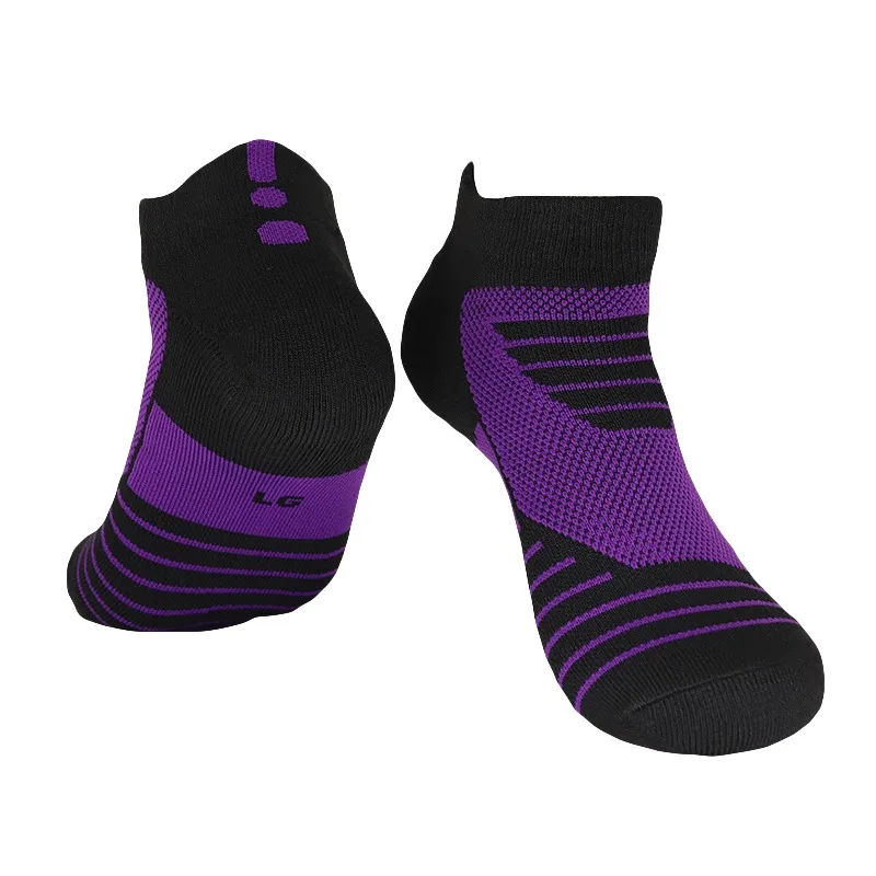 Мужские уличные спортивные носки для баскетбола, Компрессионные носки, Дышащие футбольные велосипедные носки, хлопковые нескользящие мужские носки - Цвет: KH1188BZ