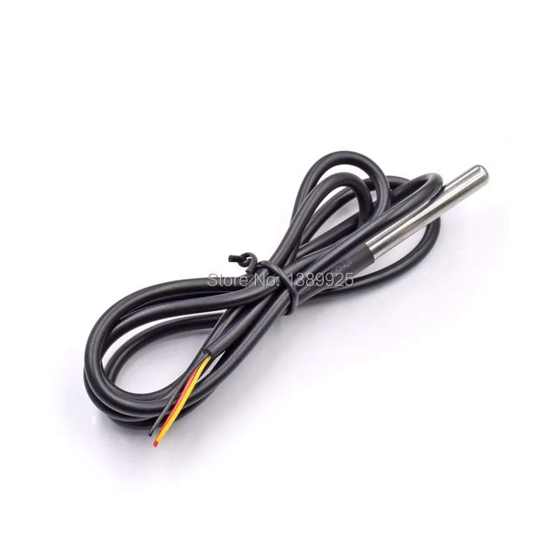 

20pcs Stainless steel package Waterproof DS18b20 temperature probe temperature sensor 18B20