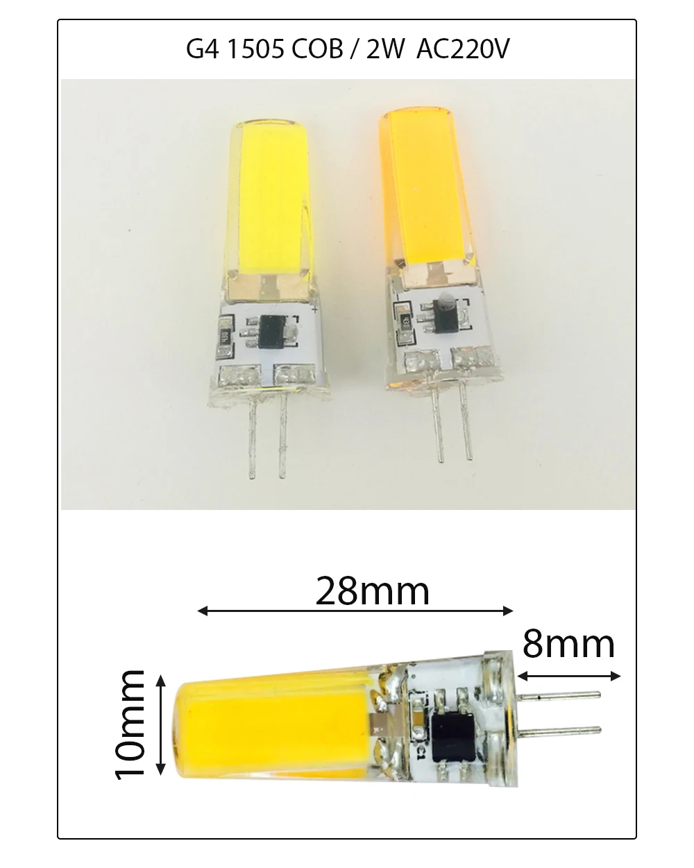 Новое поступление 220 в 3 Вт G4/G9/E14 COB светодиодный светильник 12В AC/DC 2 Вт 2835SMD лампа для хрустальной люстры