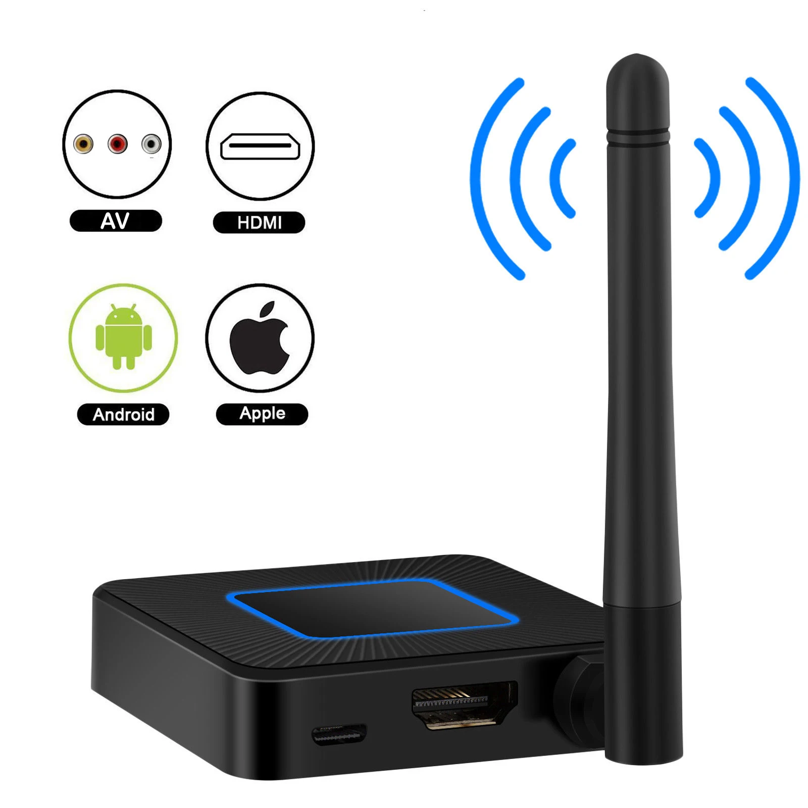 Wireless HDMI Screen Mirroring 2.4G 5.8G Linux 1080P streamer Miracast chromecast tv stick AV Adapter Windows AirPlay Display