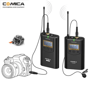 

COMICA CVM-WM100 Professional UHF 48 Channels Omni-directional Wireless Lavalier Microphone System for Canon Nikon Sony Panasoni