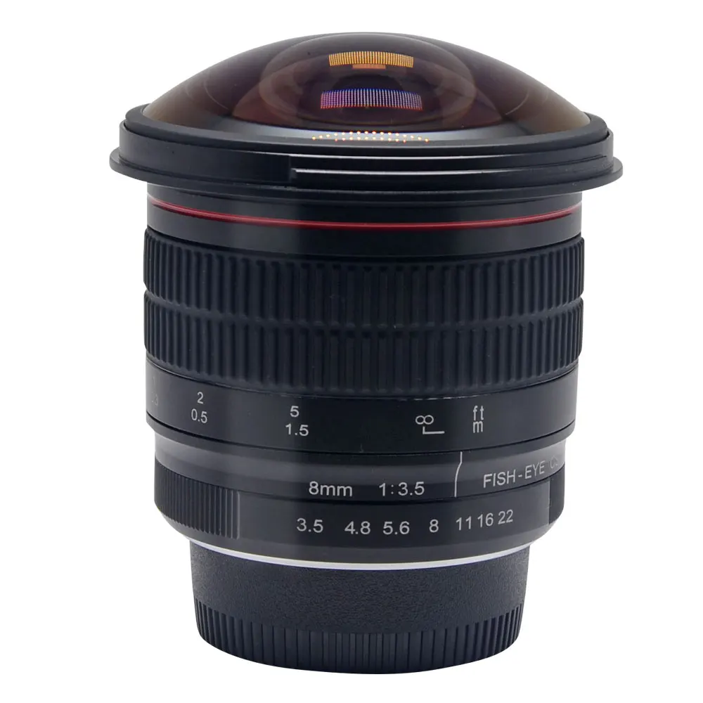 Meike 8 мм f/3 5 широкоугольный ручной объектив рыбий глаз для Nikon D800 D300 d3100 D3200 D3300 D5100