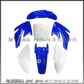 

Motorcycle Dirt Bike Body Plastic Fender For Honda 70 CRF70 CRF 70 4+3 Blu+Whi