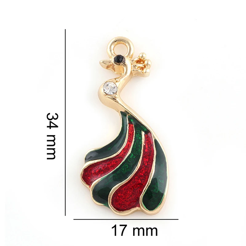 1pc High Quality Pendant For Women Red Lip Pineapple Peacock Charm Necklace Pendant Jewelry Chain Necklace Jewelry Hot
