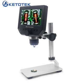 

600X Digital Microscope Electronic Video Microscope 4.3 Inch HD LCD Soldering Microscope Phone Repair Magnifier Camera