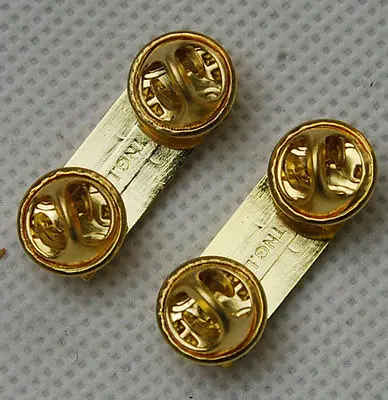 WW2 Pair Of US Army Second Lieutenant Officer Rank Insignia Badges