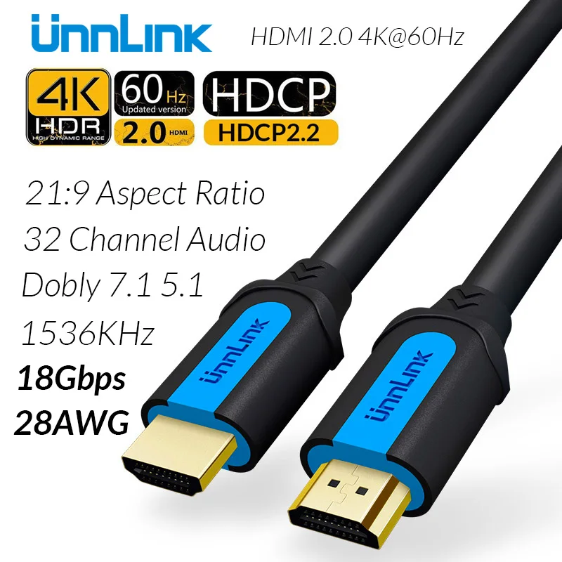 HDMI Cable UHD 4K60Hz HDMI 2.0 HDR HDCP 3D 3M 5M 10M 15M 20M 25M for