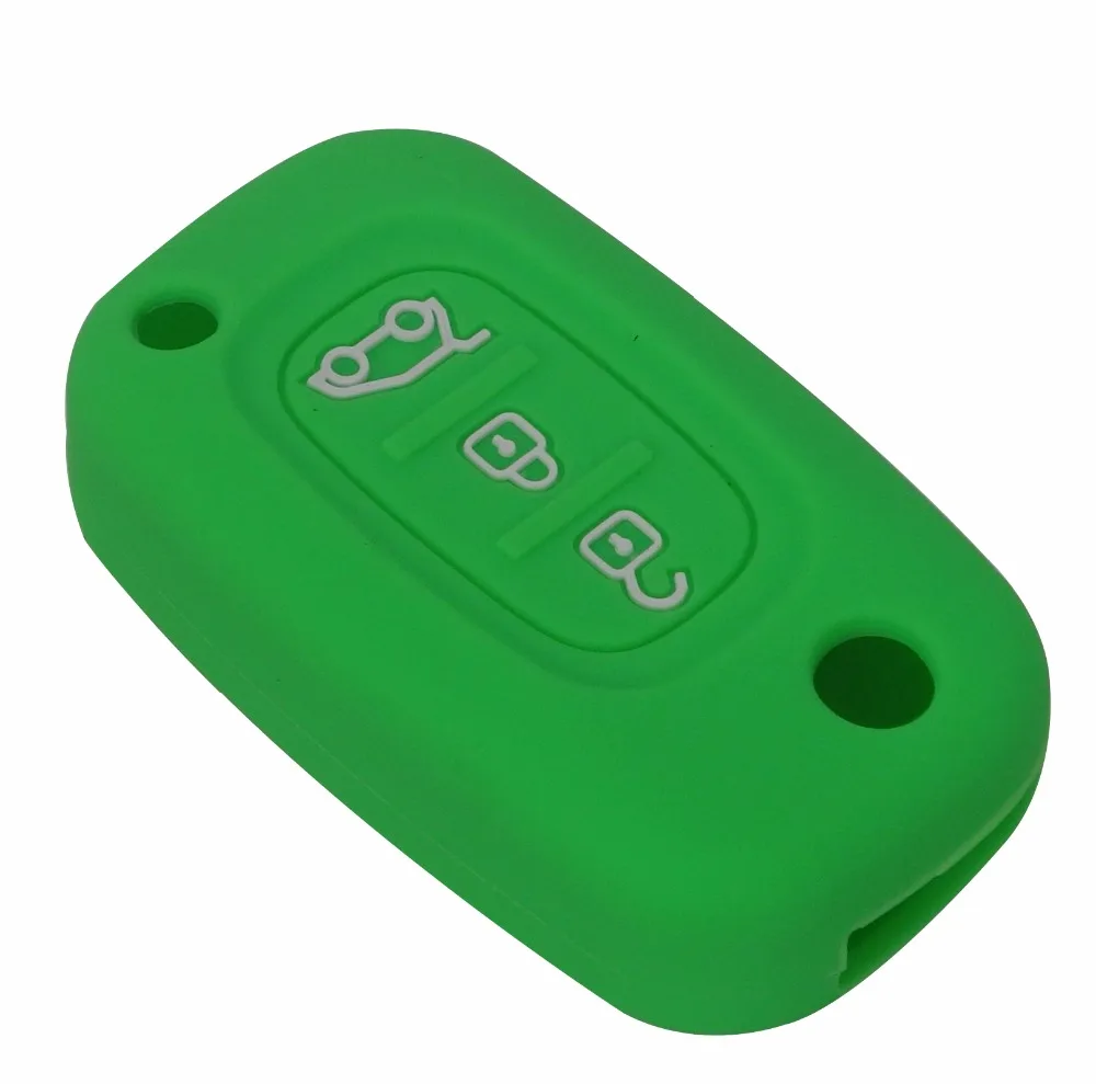 Jingyuqin 10ps 3 кнопки силиконовый чехол для ключей от машины покрытие кожи для Lada Priora Sedan Sport Kalina Granta Vesta X-Ray XRay