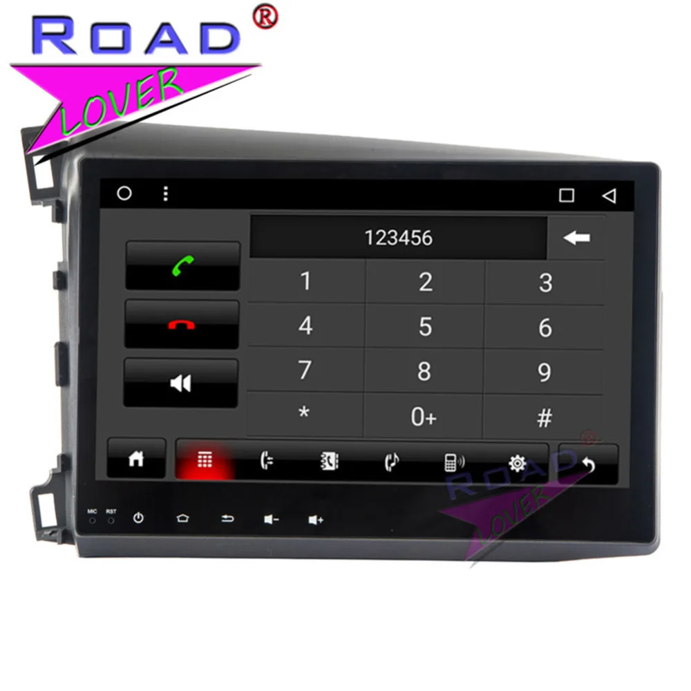 Best Roadlover Android 8.1 Car Multimedia Radio Player For Honda Civic 2012 2013 2014 Stereo GPS Navigation Automagnitol 2 Din NO DVD 4