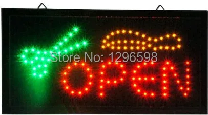 

Hair cut shop open signs hot sale 10x19 Inch Semi-outdoor Ultra Bright barber shop signage led sign