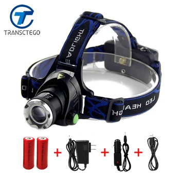

Led Head Lamp Headlight 18650 Battery Flashlight High Power T6 led Head Torch Headlamp 18650 lampe frontale For Fishing Light