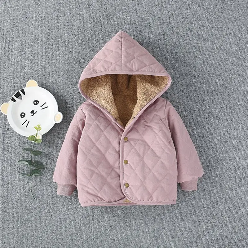 

Warm Winter Children Baby Infants Girls Kids Hooded Cashmere Velvet Thicken Jackets Parkas Coat Cardigan Outwear Casaco S7433