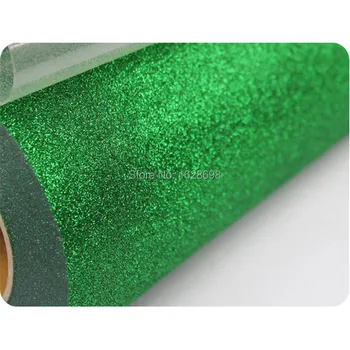 

CDG-19 green color 5 meters Glitter Heat Transfer Vinyl Printing Heat Transfer Film