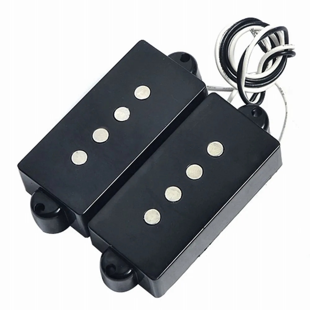 1 set 4 String Noiseless Pickup Black for Precision P Bass Replacementin Guitar Parts