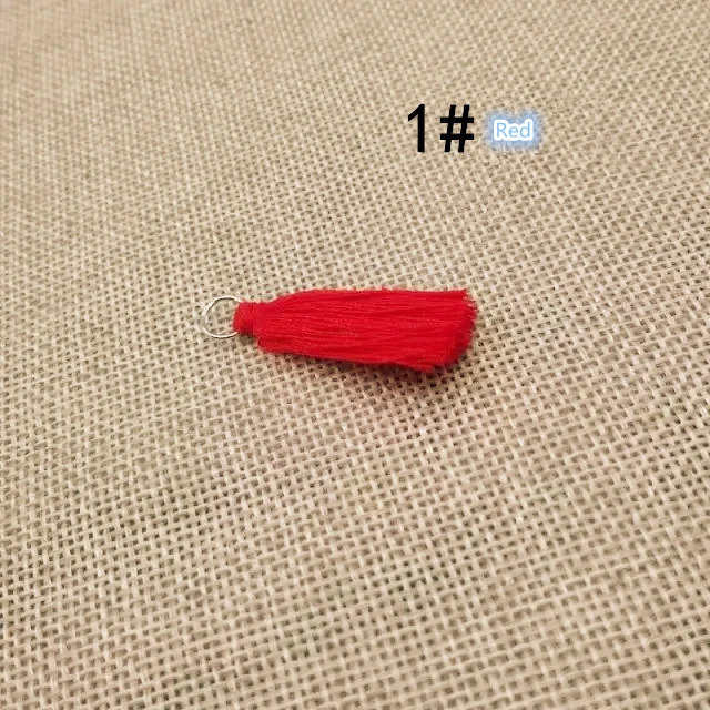 30PC/Pack Mini Cotton Thread Fabric Tassel Fringe DIY Earrings Jewelry Fringes Trim Craft Tassels Sewing Clothes Home Decoration