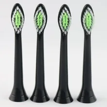 4 шт. Черный Лучший Электрический Sonic Замена Зубная Щетка Для Philips Sonicare Зубная Щетка Глав Мягкой Щетиной HX6064 Diamondclean