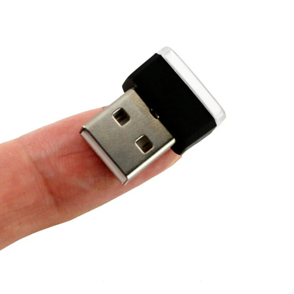 USB ночник светодиодный Автомобильный интерьер атмосферная лампа ножная