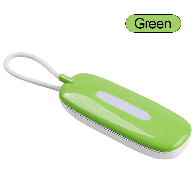 Goodland светодиодный настольный светильник с сенсорным выключателем, настольная лампа с 3 режимами, заряжаемый от USB, Ночной светильник с защитой глаз, Настольный светильник для учебы и чтения - Цвет корпуса: Зеленый