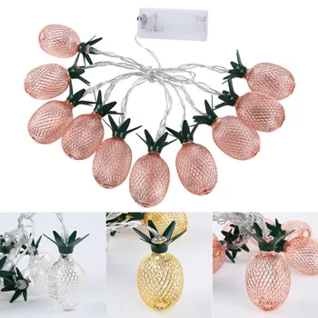 

2018 Hot Selling Lovely Yellow Pineapple Holiday String Light Battery/EU Plug Powered LED Light For Christmas Bedroom Q1 hot