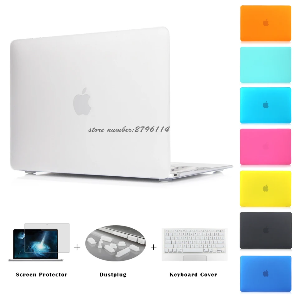 Laptop Matte Shell Cover Case For Apple Macbook Air Pro 11 12 13 15 12 17 Laptop Desktop Accessories Bags Laptop Matte Shell Cover Case For Apple Macbook Air Pro 11 12 13 15 12 17 Laptop Desktop Accessories Bags