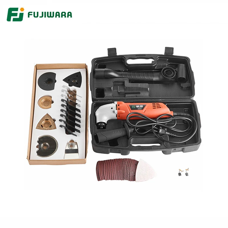 FUJIWARA 46 шт. Осциллирующий многофункциональный инструмент 6 Скоростной 220 В 50 Гц