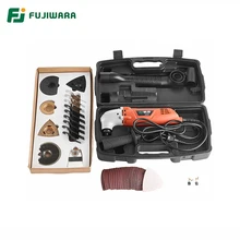 FUJIWARA 46pcs Oscillating Multi-Tools 6-Speed 220V 50HZ Electric Multifunction Machine Trimmer Cutting Machine