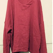 Новинка, весна года, дизайн, чистый хлопок, льняная Свободная Женская футболка больших размеров