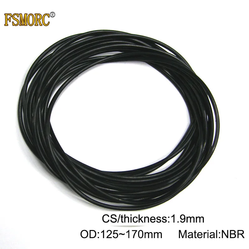 10 шт. OD:125 130 135 140 145 150 155 160 170 235 мм * 1 9 толщина CS NBR уплотнительное