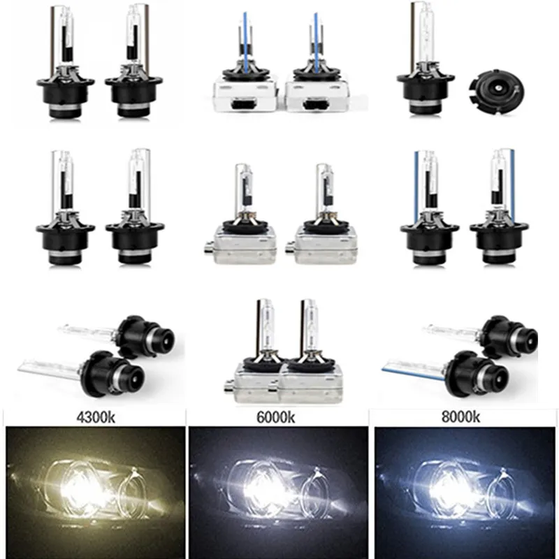 2x D1R D1S D2R D2S D3R D3S D4R D4S HID лампы ксеноновые авто фары Автомобильные D4 D3 D2 D1 35 Вт 8000K 6000K