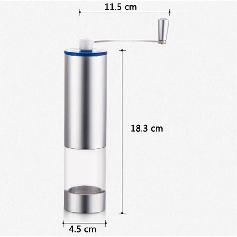 MICCK المحمولة دليل طاحونة القهوة القهوة قابل للغسل اليد مطحنة Coffeeware القهوة الفاصوليا الفلفل الحبوب مطحنة التخييم القهوة صانع