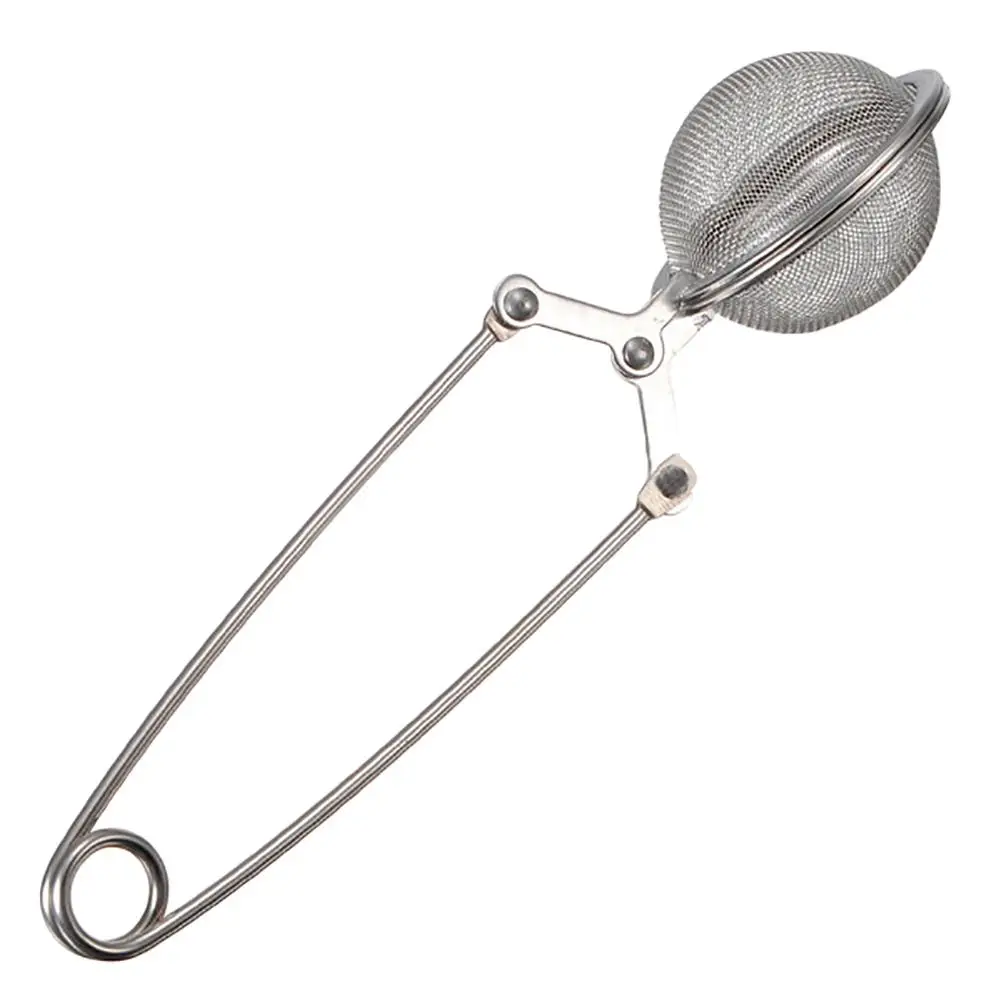 

Tea Infuser Stainless Steel Sphere Mesh Tea Strainer Coffee Herb Spice Filter Diffuser Handle Tea Ball 1pcs