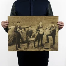 Музыка рок группа стиль C/классический рок/крафт-бумага/Ретро плакат/декоративная живопись 51x35,5 см