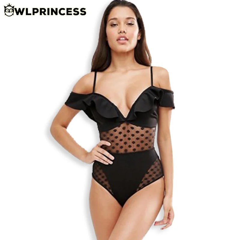 

Owlprincess Sexy Newest Summer One Piece Bikini Lace Women Beach Wear Deep V High Waist Ladies Swimsuit Push Up Bathing Swimwear