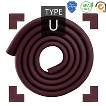 2 м+ 4 шт Защитные Угловые ограждения для детей, угловые ограждения для стола, угловые ограждения для детей, защита мебели, бамперная подушка, тип U