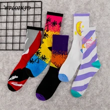 [WPLOIKJD] Харадзюку новинка искусство носки с принтом лодыжки носки хип хоп забавные Женские носочки скейтборд n трубка Женские Унисекс Mujer Sox