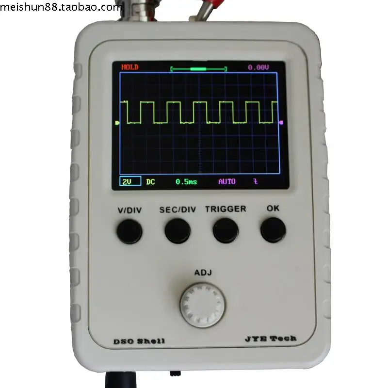 Digital Oscilloscope DIY Kit Parts with Case SMD Soldered Electronic Learning Set 1MSas 0-200KHz 2.4 TFT Handheld Pocket-size 1