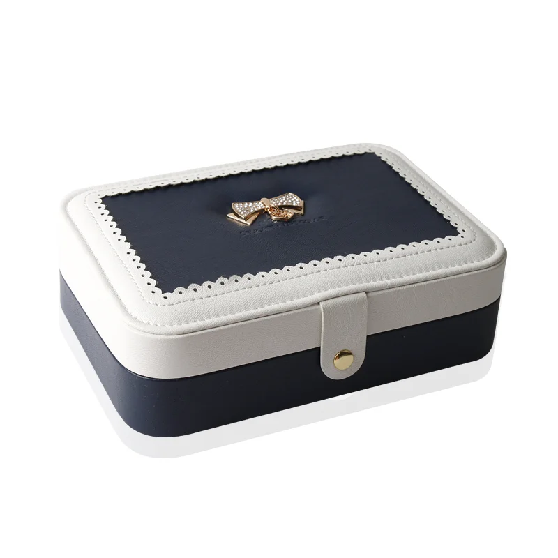 Новая модная красивая коробка для украшений подарочной коробке пу Jewelry упаковка для показа Для Женщин косметичку Роскошные серьги уха