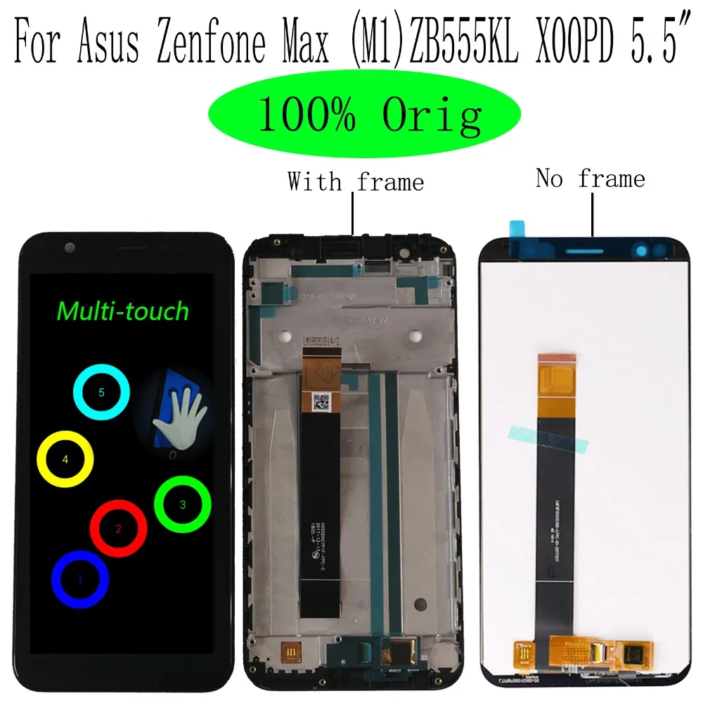 

Shyueda Orig 5.5" For Asus Zenfone Max (M1)ZB555KL X00PD LCD Display Touch Screen Digitizer With Frame & Tools