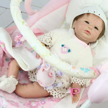 

Silicon Baby Dolls High Quality Toys for Babies Birthday Gifts Doll 50cm Reborn Baby Dolls Princess Toys for Baby Girls