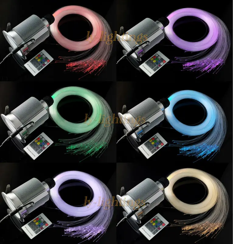 Personal house decoration DIY fiber optic lamp kit led light with 250strands optical fibre RGB ceiling