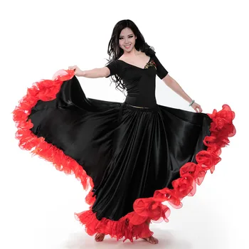 

2017 New Professional Belly Dance Costume Skirt Dress With Women Spandex Skirt Tango Skirt Belly Dancing Oriental Dance Costumes